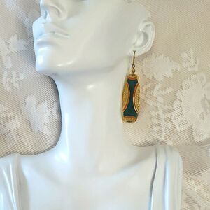 Edgar Berebi Enamel Vintage Earrings